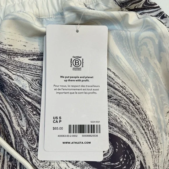 Athleta Crossroads Short Sumi Marble Light Blue S NWT - Picture 6 of 10
